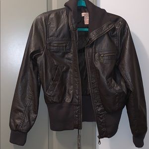 Brown leather Jakcet